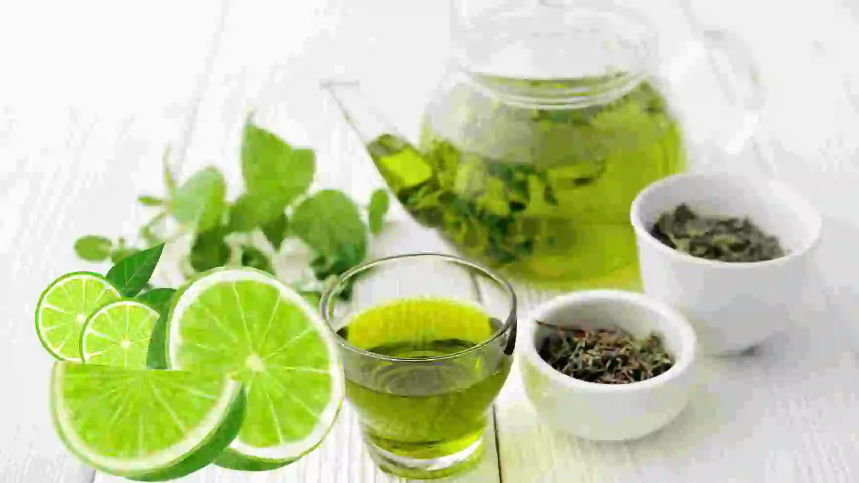 Green tea with lemon